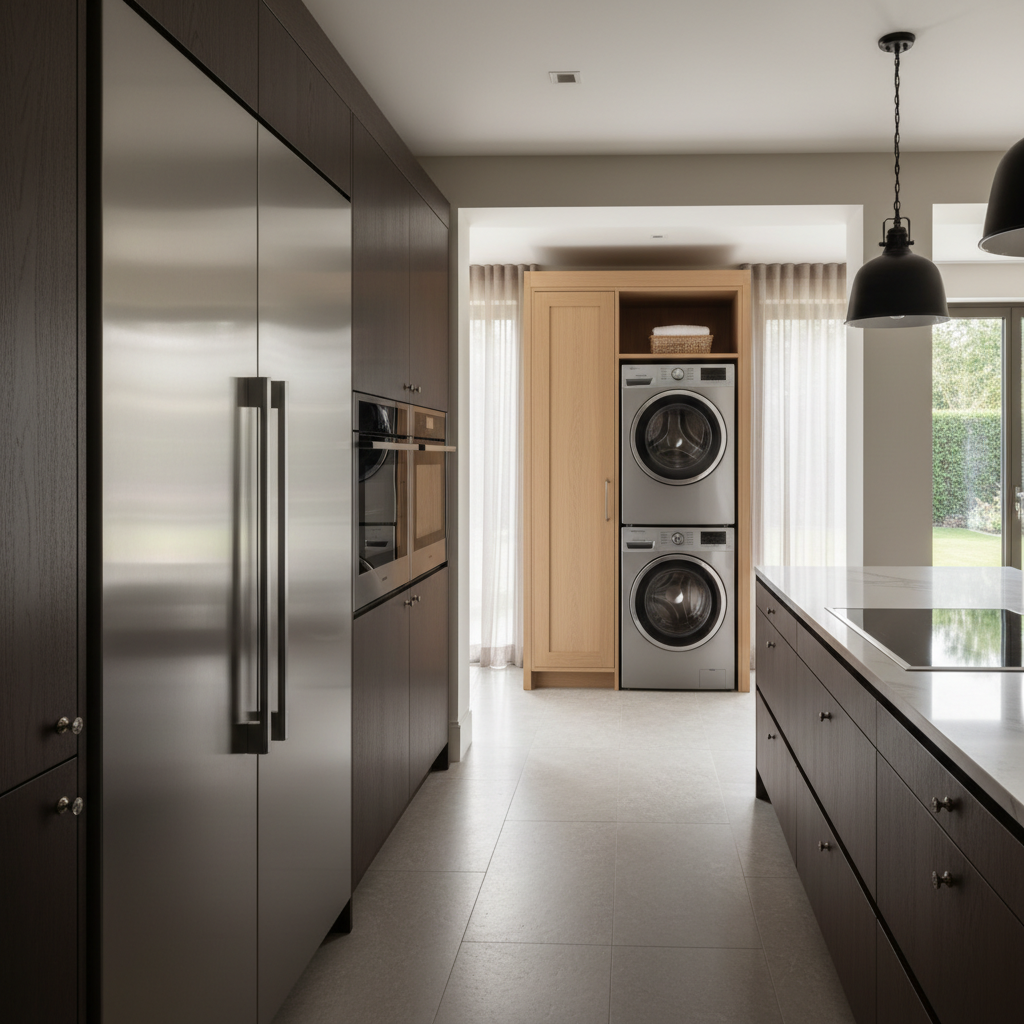 Premium household appliances in luxury home